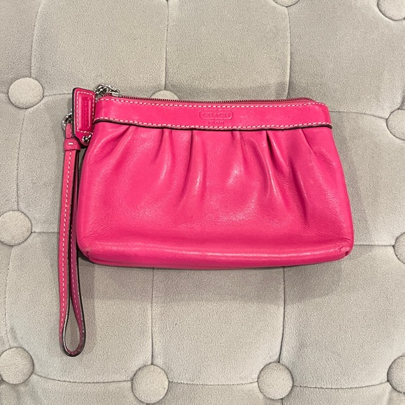 Coach Pink Wristlet - Picture 2 of 15